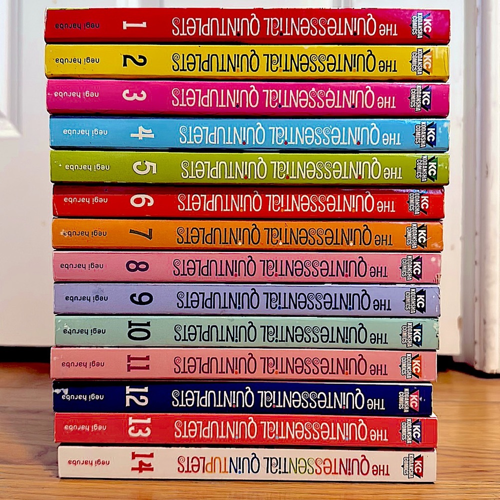 Complete Manga Series of Quintessential Quintuplets books 1-14; brand new.